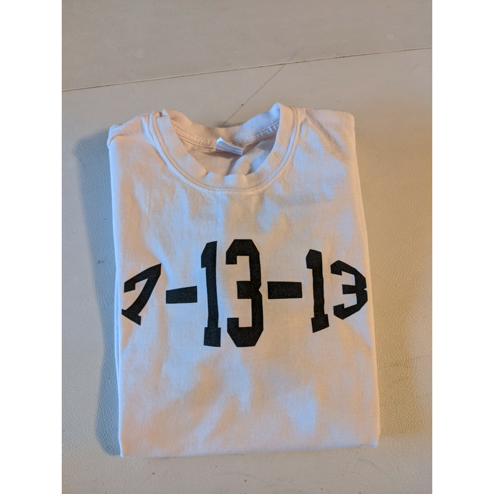 Mens ESPN 13-13 Cotton Short Sleeve Tshirt Size L White